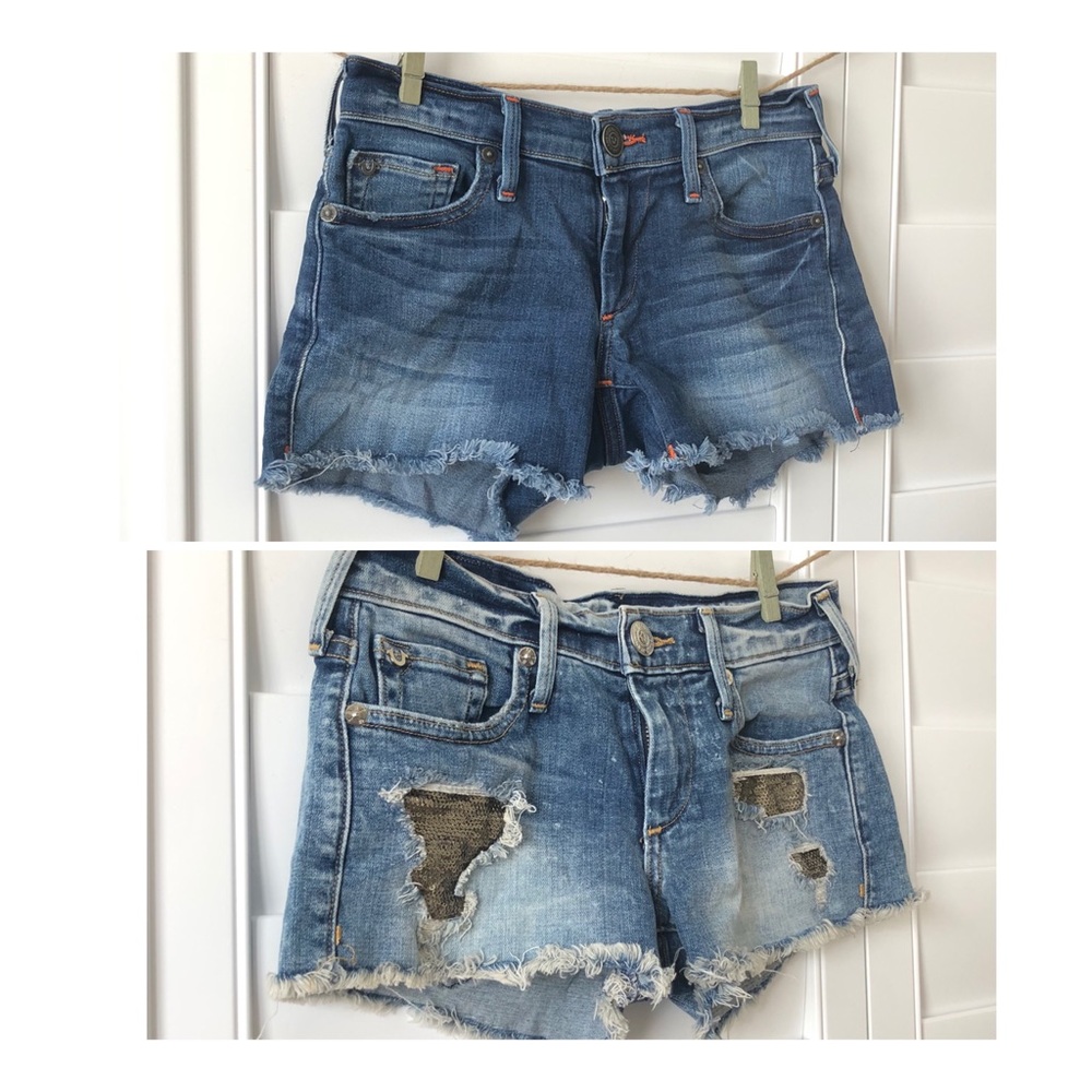 Lot of 2 True Religion Cutoff Jean Shorts 24